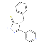 3H-1,2,4-Triazole-3-thione,2,4-dihydro-4-(phenylmethyl)-5-(4-pyridinyl)-