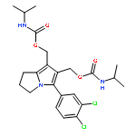 CARBAMIC ACID, 1-METHYLETHYL-, [5-(3,4-DICHLOROPHENYL)-2,3-DIHYDRO-1H-PYRROLIZINE-6,7-DIYL]BIS(METHYLENE) ESTER 