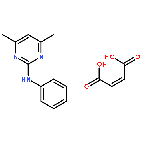 2-Pyrimidinamine, 4,6-dimethyl-N-phenyl-, (2Z)-2-butenedioate (1:1)