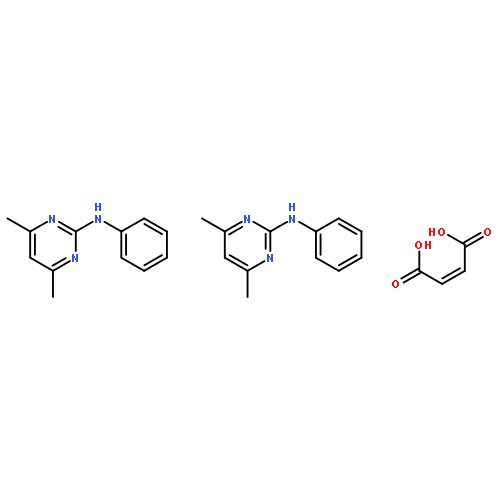 2-PYRIMIDINAMINE, 4,6-DIMETHYL-N-PHENYL-, (2Z)-2-BUTENEDIOATE (2:1)