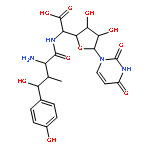 {[2-amino-4-hydroxy-4-(4-hydroxyphenyl)-3-methylbutanoyl]amino}[5-(2,4-dioxo-3,4-dihydropyrimidin-1(2H)-yl)-3,4-dihydroxytetrahydrofuran-2-yl]acetic acid (non-preferred name)