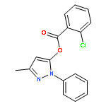 (5-METHYL-2-PHENYLPYRAZOL-3-YL) 2-CHLOROBENZOATE 