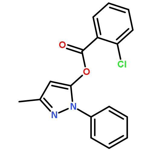 (5-METHYL-2-PHENYLPYRAZOL-3-YL) 2-CHLOROBENZOATE 