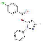 (5-METHYL-2-PHENYLPYRAZOL-3-YL) 4-CHLOROBENZOATE 