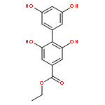 [1,1'-BIPHENYL]-4-CARBOXYLIC ACID, 2,3',5',6-TETRAHYDROXY-, ETHYL ESTER