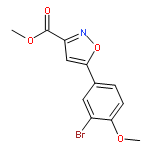 3-Isoxazolecarboxylic acid, 5-(3-bromo-4-methoxyphenyl)-, methyl ester