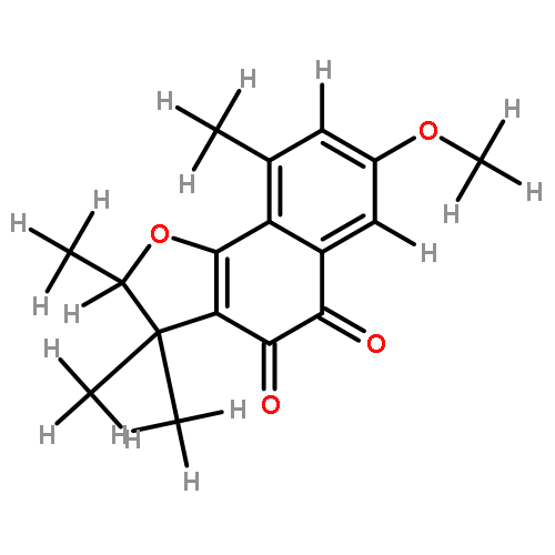 (+/-)-2,3,4,5-Tetrahydro-7-methoxy-2,3,3,9-tetramethylnaphthofuran-4,5-dione 