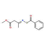 Butanoic acid, 3-[(benzoyloxy)imino]-, methyl ester