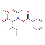 4-Pentenoic acid, 2-[acetyl(benzoyloxy)amino]-3-methyl-, methyl ester