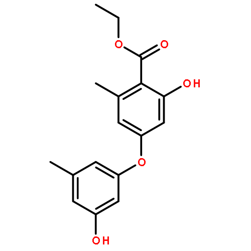 ETHYL 2-HYDROXY-4-(3-HYDROXY-5-METHYLPHENOXY)-6-METHYLBENZOATE 