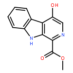 4-hydroxy-9H-Pyrido[3,4-b]indole-1-carboxylic acid methyl ester