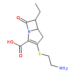 1-Azabicyclo[3.2.0]hept-2-ene-2-carboxylicacid, 3-[(2-aminoethyl)thio]-6-ethyl-7-oxo-, (5R,6R)-