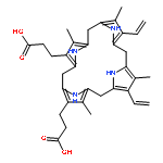 3-[18-(2-CARBOXYETHYL)-8,13-BIS(ETHENYL)-3,7,12,17-TETRAMETHYL-5,10,15,20,21,22,23,24-OCTAHYDROPORPHYRIN-2-YL]PROPANOIC ACID 