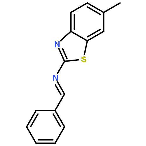 N-(6-METHYL-1,3-BENZOTHIAZOL-2-YL)-1-PHENYLMETHANIMINE 