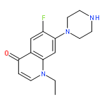 4(1H)-QUINOLINONE, 1-ETHYL-6-FLUORO-7-(1-PIPERAZINYL)-