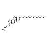 Cholest-5-ene,3-(tetradecyloxy)-, (3b)- (9CI)