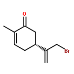 2-Cyclohexen-1-one, 5-[1-(bromomethyl)ethenyl]-2-methyl-, (5R)-