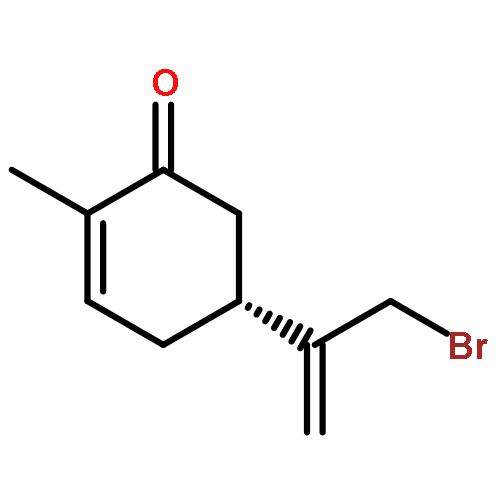 2-Cyclohexen-1-one, 5-[1-(bromomethyl)ethenyl]-2-methyl-, (5R)-