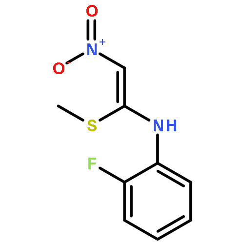 Benzenamine, 2-fluoro-N-[1-(methylthio)-2-nitroethenyl]-