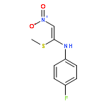 BENZENAMINE, 4-FLUORO-N-[1-(METHYLTHIO)-2-NITROETHENYL]-