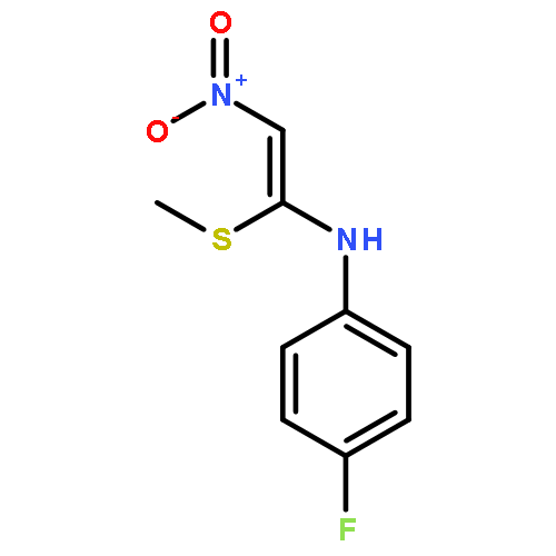 BENZENAMINE, 4-FLUORO-N-[1-(METHYLTHIO)-2-NITROETHENYL]-