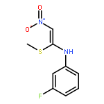 3-FLUORO-N-(1-METHYLSULFANYL-2-NITROETHENYL)ANILINE 