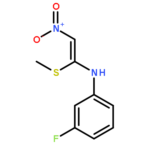 3-FLUORO-N-(1-METHYLSULFANYL-2-NITROETHENYL)ANILINE 