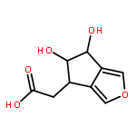 4H-Cyclopenta[c]furan-4-aceticacid, 5,6-dihydro-5,6-dihydroxy-, (4S,5R,6S)-