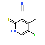 5-CHLORO-4,6-DIMETHYL-2-SULFANYLIDENE-1H-PYRIDINE-3-CARBONITRILE 