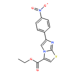 IMIDAZO[2,1-B]THIAZOLE-3-CARBOXYLIC ACID, 6-(4-NITROPHENYL)-, ETHYL ESTER