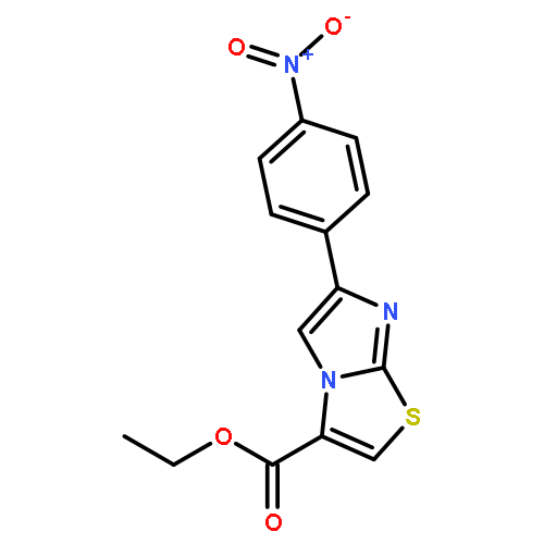 IMIDAZO[2,1-B]THIAZOLE-3-CARBOXYLIC ACID, 6-(4-NITROPHENYL)-, ETHYL ESTER