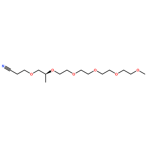 2,5,8,11,14,17-HEXAOXAEICOSANE-20-NITRILE, 15-METHYL-, (15S)-