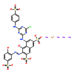 COPPER;TETRASODIUM;5-[[4-CHLORO-6-(4-SULFONATOANILINO)-1,3,5-TRIAZIN-2-YL]AMINO]-4-OXIDO-3-[(2-OXIDO-5-SULFONATOPHENYL)DIAZENYL]NAPHTHALENE-2,7-DISULFONATE 