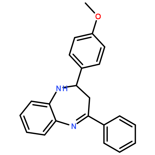 2-(4-METHOXYPHENYL)-4-PHENYL-2,3-DIHYDRO-1H-1,5-BENZODIAZEPINE 