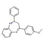 1H-1,5-BENZODIAZEPINE, 2,3-DIHYDRO-4-(4-METHOXYPHENYL)-2-PHENYL-