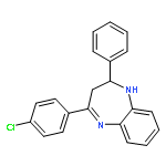 4-(4-CHLOROPHENYL)-2-PHENYL-2,3-DIHYDRO-1H-1,5-BENZODIAZEPINE 