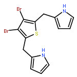 1H-PYRROLE, 2,2'-[(3,4-DIBROMO-2,5-THIOPHENEDIYL)BIS(METHYLENE)]BIS-