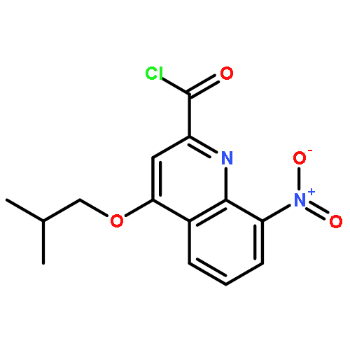 4-(2-METHYLPROPOXY)-8-NITROQUINOLINE-2-CARBONYL CHLORIDE 