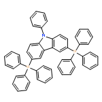 9H-Carbazole, 9-phenyl-3,6-bis(triphenylsilyl)-