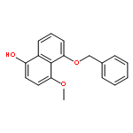 1-NAPHTHALENOL, 4-METHOXY-5-(PHENYLMETHOXY)-