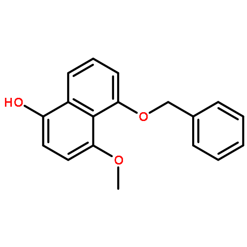 1-NAPHTHALENOL, 4-METHOXY-5-(PHENYLMETHOXY)-