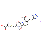 (6R-(6-ALPHA,7-ALPHA))-7-((((2-AMINO-2-CARBOXYETHYL)THIO)ACETYL)AMINO)-7-METHOXY-3-(((1-METHYL-1H-TETRAZOL-5-YL)THIO)METHYL)-8-OXO-5-THIA-1-AZABICYCLO(4.2.0)OCT-2-ENE-2-CARBOXYLIC ACID MONOSODIUM SALT 