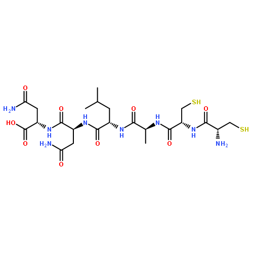 L-ASPARAGINE, L-CYSTEINYL-L-CYSTEINYL-L-ALANYL-L-LEUCYL-L-ASPARAGINYL-