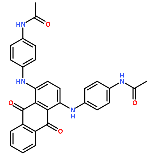 N-[4-[[4-(4-ACETAMIDOANILINO)-9,10-DIOXOANTHRACEN-1-YL]AMINO]PHENYL]ACETAMIDE 