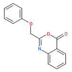 4H-3,1-Benzoxazin-4-one, 2-(phenoxymethyl)-