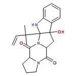 11a-(1,1-dimethyl-allyl)-6a-hydroxy-1,2,3,6,6a,11,11a,13a-octahydro-5aH-pyrrolo[1'',2'':4',5']pyrazino[1',2':1,5]pyrrolo[2,3-b]indole-5,13-dione