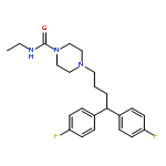 AMPEROZIDE HYDROCHLORIDE;4-[4,4-BIS(4-FLUOROPHENYL)BUTYL]-N-ETHYL-1-PIPERAZINECARBOXAMIDEHYDROCHLORIDE 