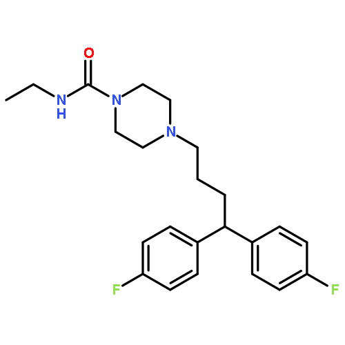 AMPEROZIDE HYDROCHLORIDE;4-[4,4-BIS(4-FLUOROPHENYL)BUTYL]-N-ETHYL-1-PIPERAZINECARBOXAMIDEHYDROCHLORIDE 