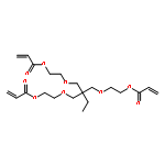 2-Propenoic acid,1,1'-[[2-ethyl-2-[[2-[(1-oxo-2-propen-1-yl)oxy]ethoxy]methyl]-1,3-propanediyl]bis(oxy-2,1-ethanediyl)]ester