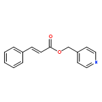 2-Propenoic acid, 3-phenyl-, 4-pyridinylmethyl ester